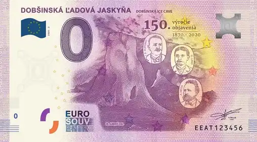 0€-Schein DOBŠINSKÁ LADOVA JASKYNADOBŠINSKÁ ICE CAVE