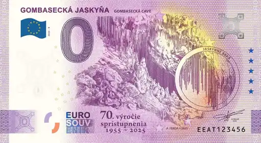 Billete de 0€ GOMBASECKÁ JASKYŇAGOMBASECKÁ CAVE