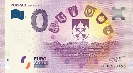 Banconota da 0€ POPRADERBY MESTA