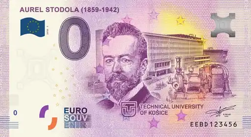 0€ banknote AUREL STODOLA (1859-1942)