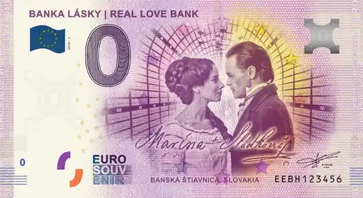 0€ banknote BANKA LÁSKY | REAL LOVE BAN