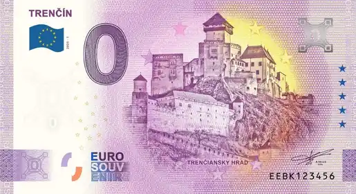 Banconota da 0€ TRENČÍNTRENČÍANSKY HRAD