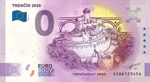 0€ banknote TRENČÍN 2026