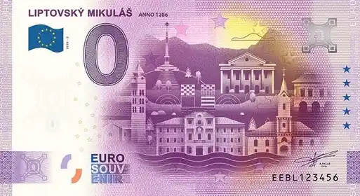 Billete de 0€ LIPTOVSKÝ MIKULÁŠ