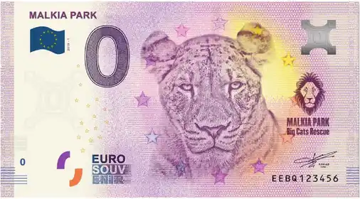 Banconota da 0€ MALKIA PARK