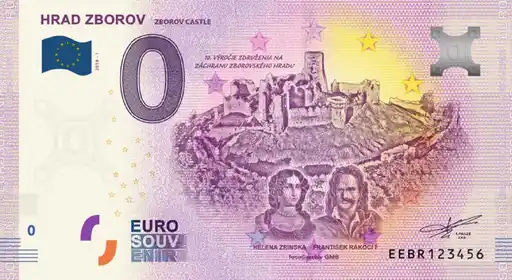 0€ banknote HRAD ZBOROVZBOROV CASTLE