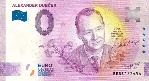 Billete de 0€ ALEXANDER DUBČEK