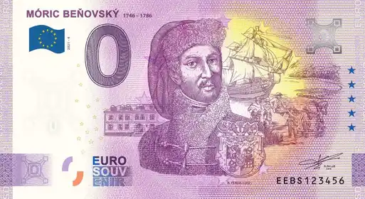 0€-Schein MÓRIC BEŇOVSKÝ