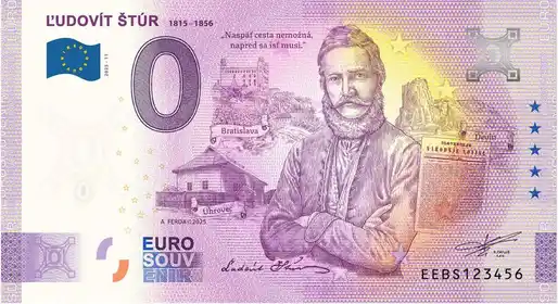 0€ banknote L'UDOVIT STUR 1815-1846