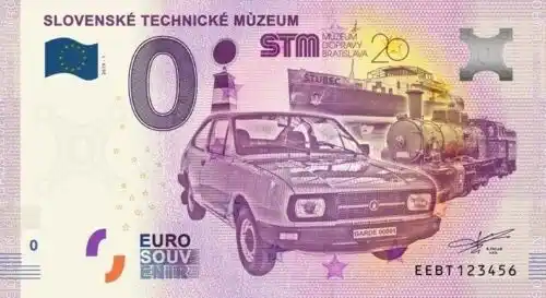 0€ banknote SLOVENSKÉ TECHNICKÉ MÙZEUM