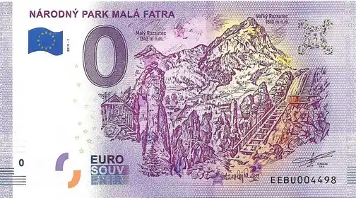 0€ banknote NÁRODNÝ PARK MALÁ FATRA