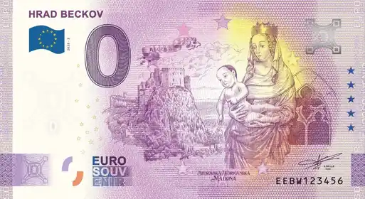 Billete de 0€ HRAD BECKOVBECKOVSKA KORYCANSKA MADONA