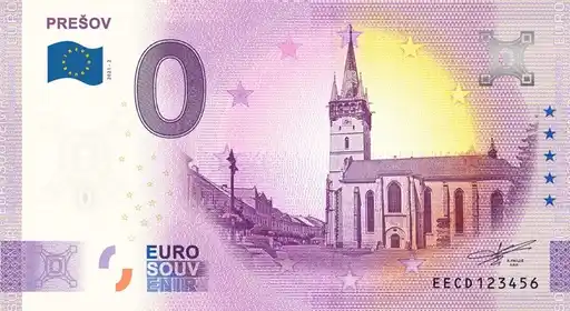 0€ banknote PREŠOV