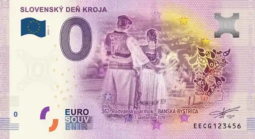 Billete de 0€ SLOVENSKÝ DEŇ KROJA