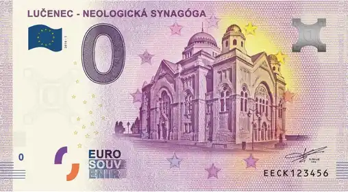 Banconota da 0€ LUČENEC - NEOLOGICKÁ SYNAGÓGA