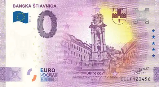 Billete de 0€ BANSKÁ ŠTIAVNICA