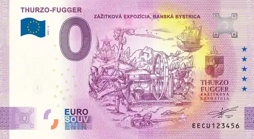 0€ banknote THURZO-FUGGERZAZITKOVA EXPOZICIA