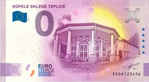 Banconota da 0€ KÚPELE SKLENÉ TEPLICE