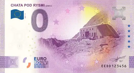 0€ banknote CHATA POD RYSMI 2250 m