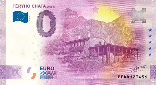 0€-Schein TÉRYHO CHATA 2015m