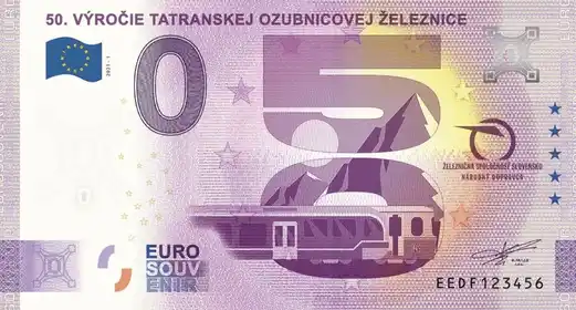 Billet 0€ 50. VÝROČIE TATRANSKEJ OZUBNICOVEJ ŽELEZNICE