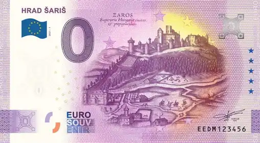 0€ banknote HRAD ŠARIŠ