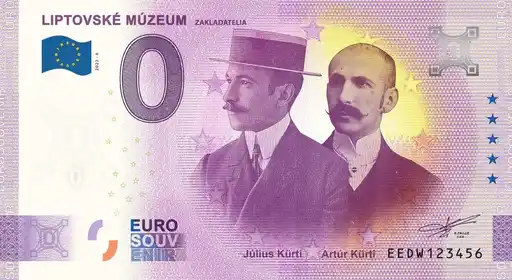 0€-Schein LIPTOVSKÉ MÚZEUMZAKLADATELIA