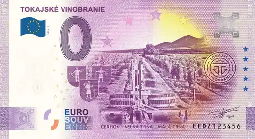 Banconota da 0€ TOKAJSKÉ VINOBRANIE