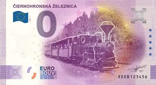 0€ banknote ČIERNOHRONSKÁ ŽELEZNICA