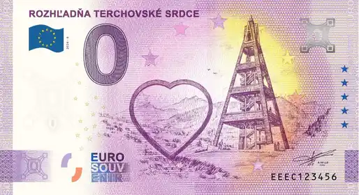 0€ banknote ROZHĽADŇA TERCHOVSKÉ SRDCE