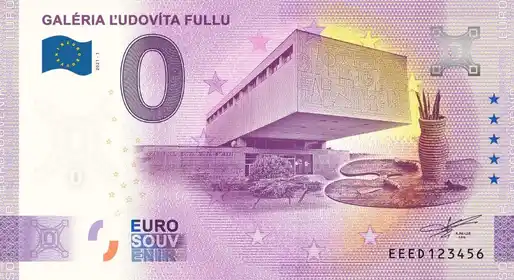 0€ banknote GALÉRIA Ä½UDOVÍTA FULLU
