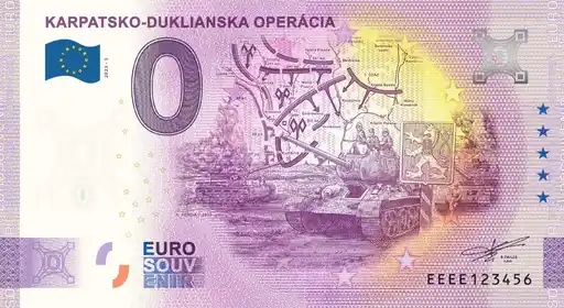 0€-Schein KARPATSKO-DUKLIANSKA OPERÁCIA