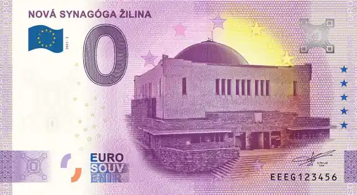 0€-Schein NOVÁ SYNAGÓGA ŽILINA