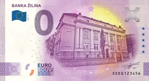0€ banknote BANKA ŽILINA