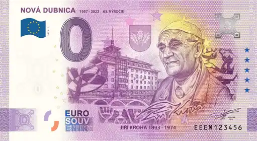 0€-Schein NOVÁ DUBNICA 1957-2022 65. VYROCIE