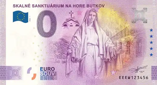 0€-Schein SKALNÉ SANKTUÁRIUM NA HORE BUTKOV