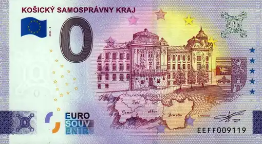 0€-Schein KOŠICKÝ SAMOSPRÁVNY KRAJ