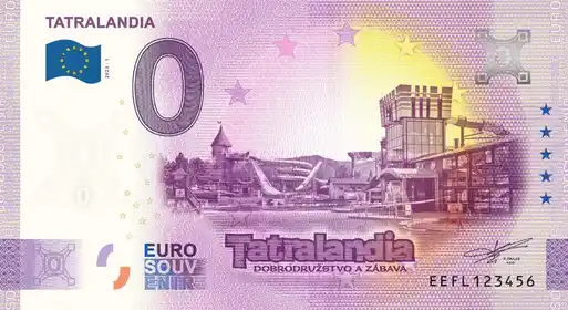 Banconota da 0€ TATRALANDIA