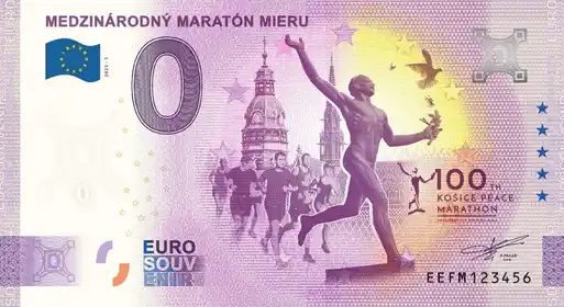 Banconota da 0€ MEDZINÁRODNÝ MARATÓN MIERU