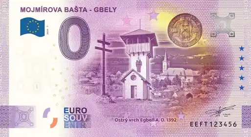 Billete de 0€ MOJMÍROVA BAŠTA - GBELY