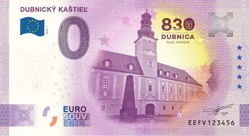 0€ banknote DUBNICKÝ KAŠTIEĽ