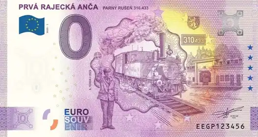 Billete de 0€ PRVÁ RAJECKÁ ANČAPARNY RUSEN 310.433