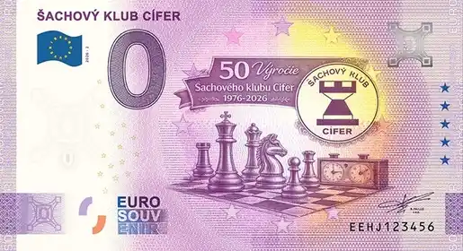 Billete de 0€ ŠACHOVÝ KLUB CÍFER
