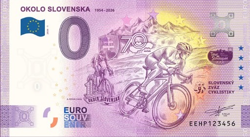 0€-Schein OKOLO SLOVENSKA 1954-2026