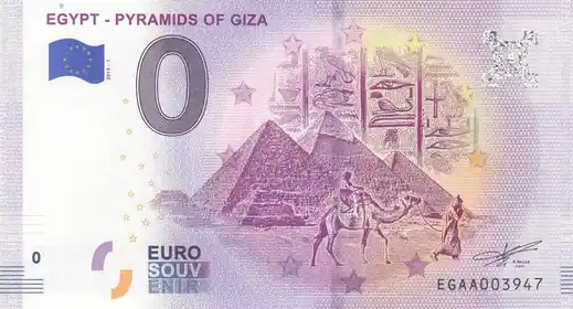 Billet 0€ EGYPT - PYRAMIDS OF GIZA