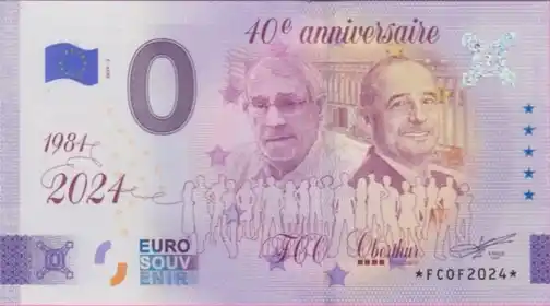 Banconota da 0€ FCO OBERTHUR 40e anniversaire 1984-2024