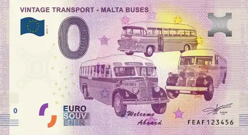 Billet 0€ VINTAGE TRANSPORT - MALTA BUSES