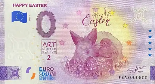 Banconota da 0€ HAPPY EASTER