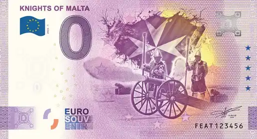 Billete de 0€ KNIGHTS OF MALTA