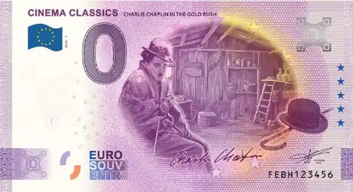 0€-Schein CINEMA CLASSICSCHARLIE CHAPLIN IN THE GOLD RUSH